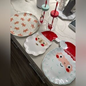 Target Wondershop Holiday Christmas melamine plates and tumblers